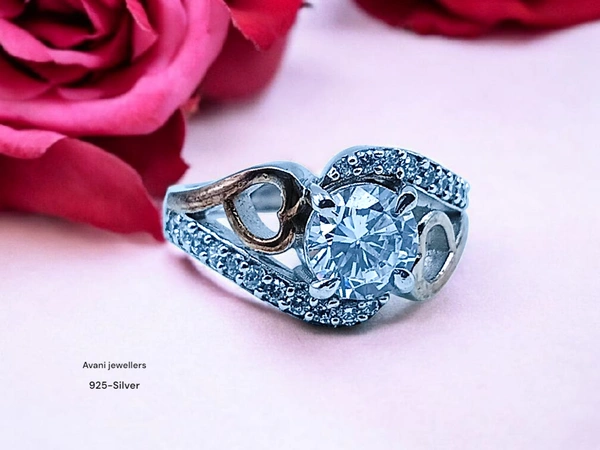 Silver Ladies Fancy Ring - 3.93, Adjustable