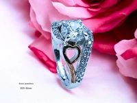 Silver Ladies Fancy Ring - 3.93, Adjustable