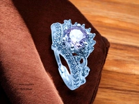 Silver Ladies Fancy Ring - 3.9, Adjustable