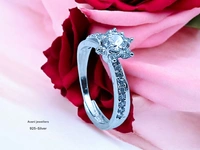 Silver Ladies Fancy Ring - 3.08, Adjustable