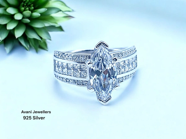 Silver Ladies Fancy Ring - 4.67, 12