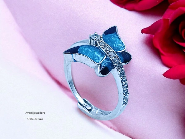 Silver Ladies Fancy Ring - 3.79, Adjustable