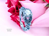 Silver Ladies Fancy Ring - 3.26, Adjustable