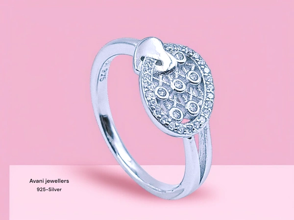 Silver Ladies Fancy Ring - 17, 2.65