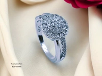 Silver Ladies Fancy Ring - 12, 3.05
