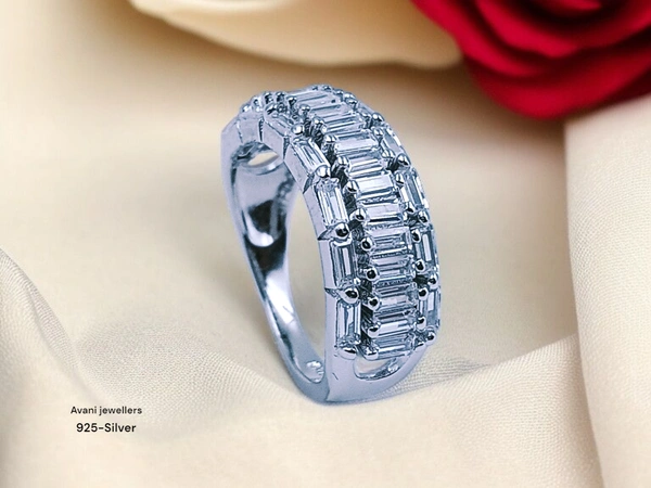 Silver Ladies Fancy Ring - 12, 4.45