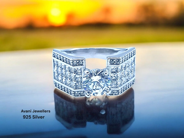 Silver Ladies Fancy Ring - 4.59, 12