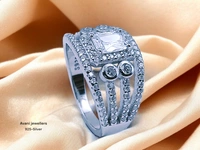 Silver Ladies Fancy Ring - 9, 4.26