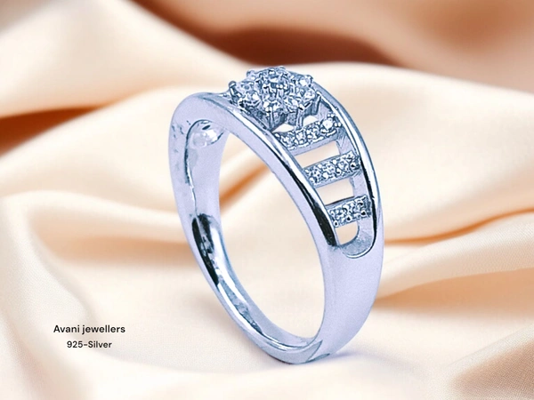 Silver Ladies Fancy Ring - 10, 2.5