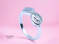 Silver Ladies Fancy Ring - 11, 2.17