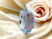 Silver Ladies Fancy Ring - 12, 3.26