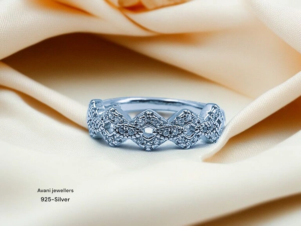 Silver Ladies Fancy Ring - 11, 2.46
