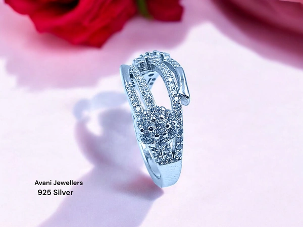 Silver Ladies Fancy Ring - 3.46, 12