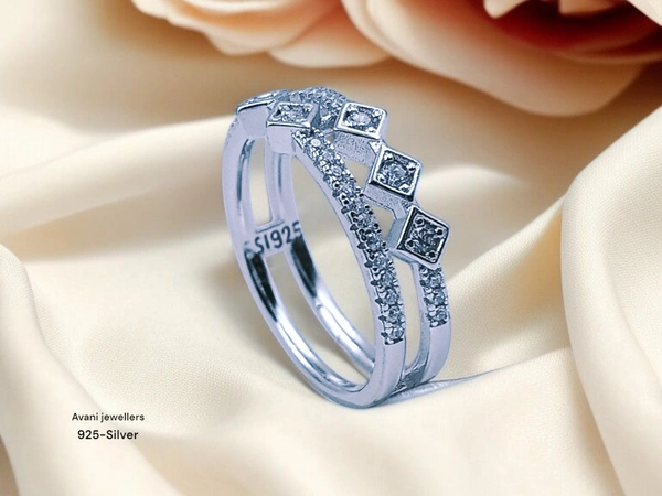 Silver Ladies Fancy Ring - 12, 2.62