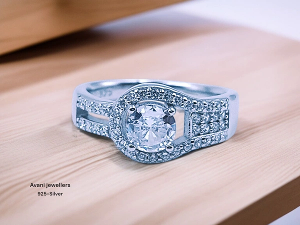 Silver Ladies Fancy Ring - 10, 2.85