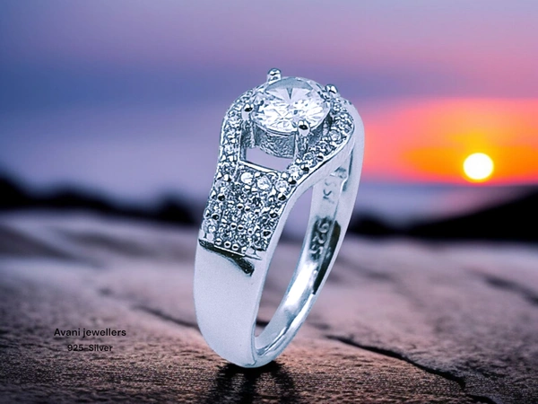 Silver Ladies Fancy Ring - 10, 2.85
