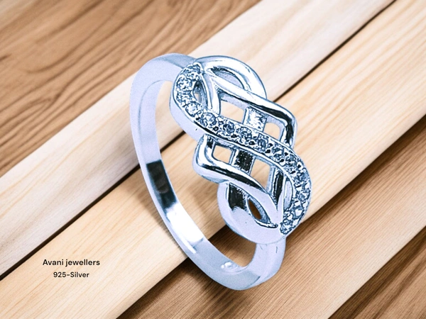 Silver Ladies Fancy Ring - 12, 2.36