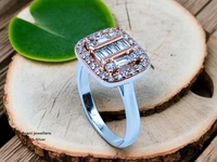 Silver Ladies Fancy Ring - 11, 3.14