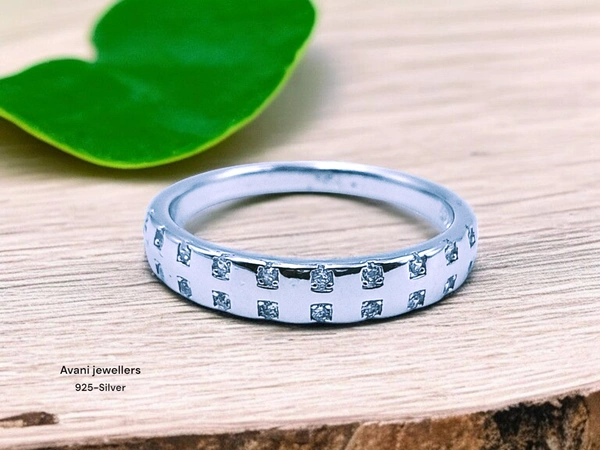 Silver Ladies Fancy Ring - 17, 2.81