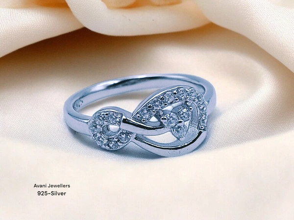 Silver Ladies Fancy Ring - 14, 2.47