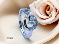 Silver Ladies Fancy Ring - 14, 2.47