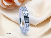 Silver Ladies Fancy Ring - 18, 2.87