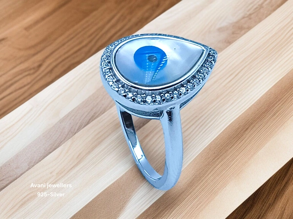 Silver Ladies Fancy Ring - 13, 4.19