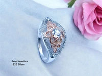 Silver Ladies Fancy Ring - 2.64, 12