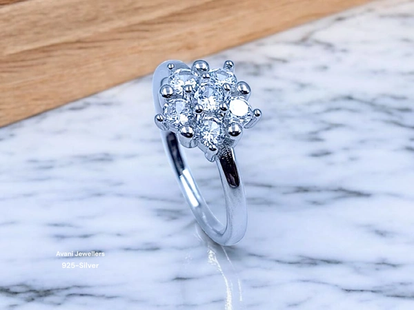 Silver Ladies Fancy Ring - 2.03, 9