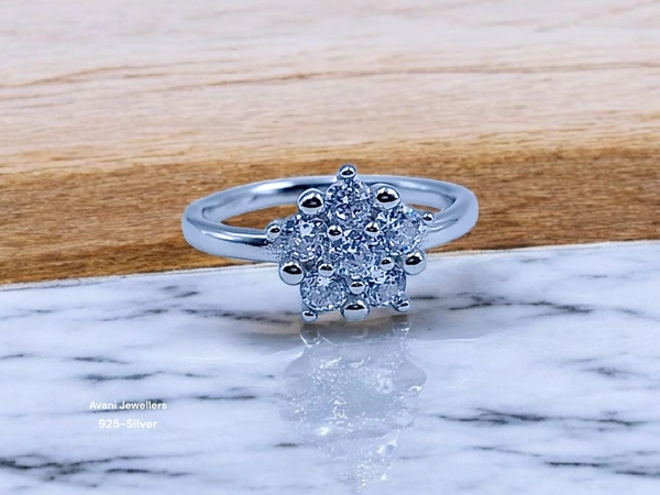 Silver Ladies Fancy Ring - 2.03, 9