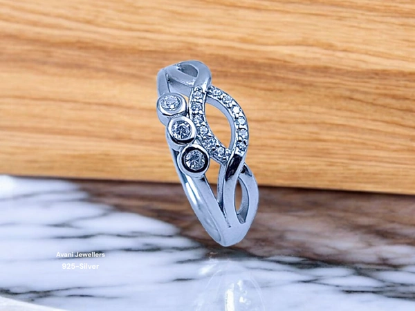 Silver Ladies Fancy Ring - 2.6, 12