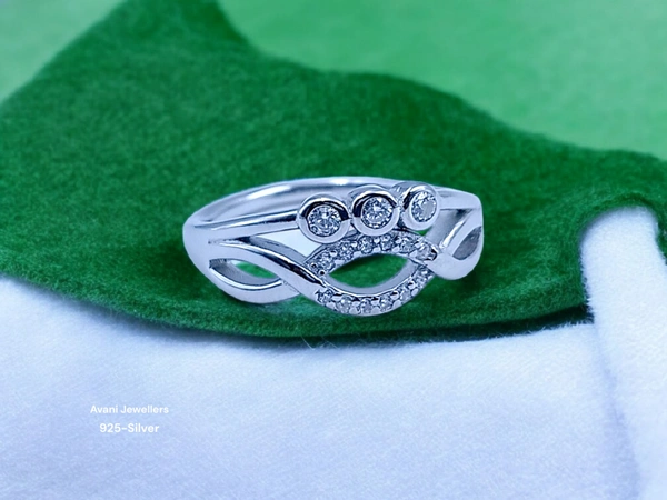 Silver Ladies Fancy Ring - 2.6, 12