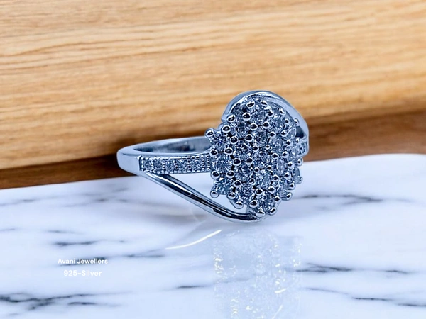 Silver Ladies Fancy Ring - 4.2, 14
