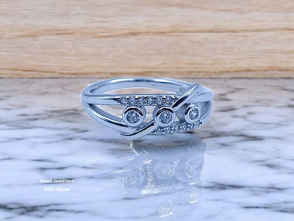 Silver Ladies Fancy Ring - 2.73, 13