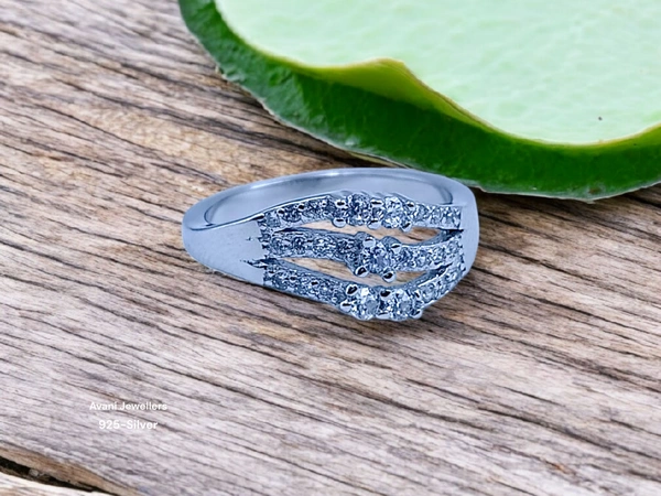 Silver Ladies Fancy Ring - 2.75, 12