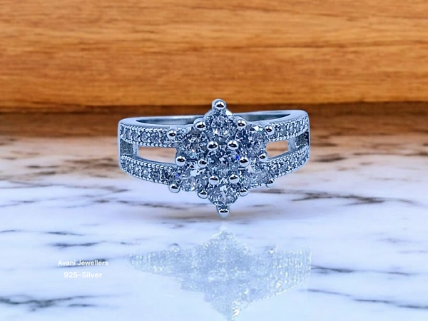 Silver Ladies Fancy Ring - 3.37, 9