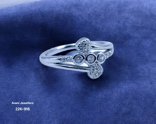 Silver Ladies Fancy Ring - 2.66, 12