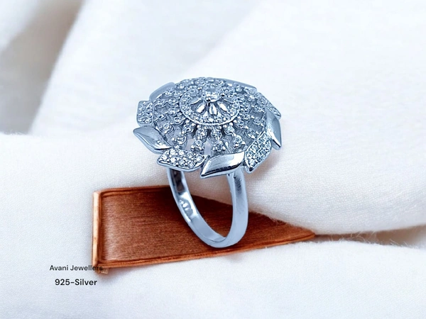 Silver Ladies Fancy Ring - 4.17, 12