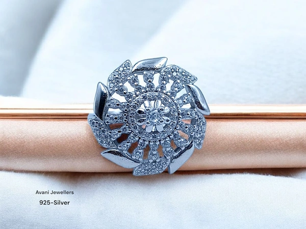 Silver Ladies Fancy Ring - 4.17, 12