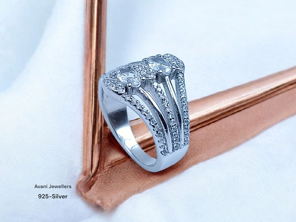 Silver Ladies Fancy Ring - 4.48, 9