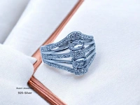 Silver Ladies Fancy Ring - 4.48, 9