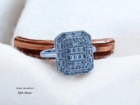 Silver Ladies Fancy Ring - 3.8, 11, Selective Yellow