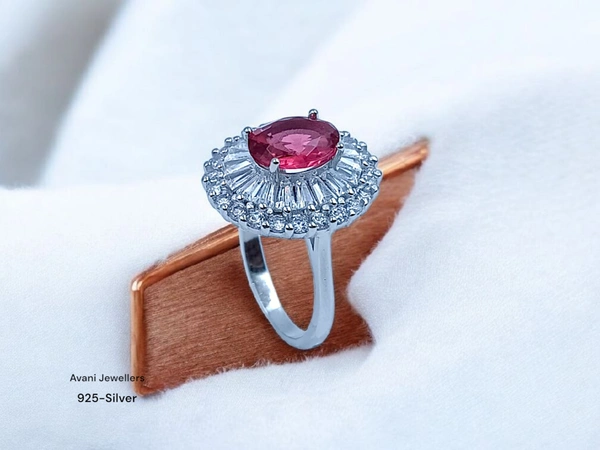 Silver Ladies Fancy Ring - 4.36, 17