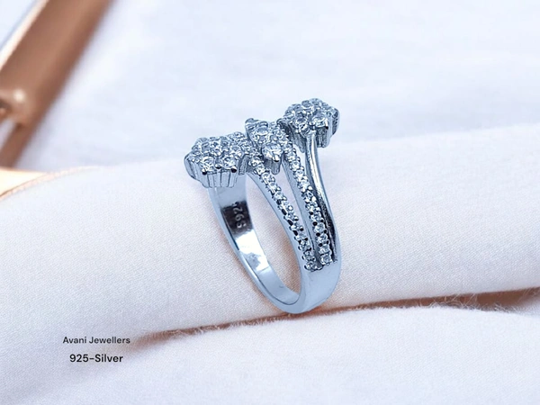 Silver Ladies Fancy Ring - 4.12, 12