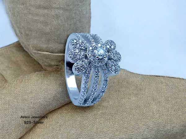 Silver Ladies Fancy Ring - 4.24, 9