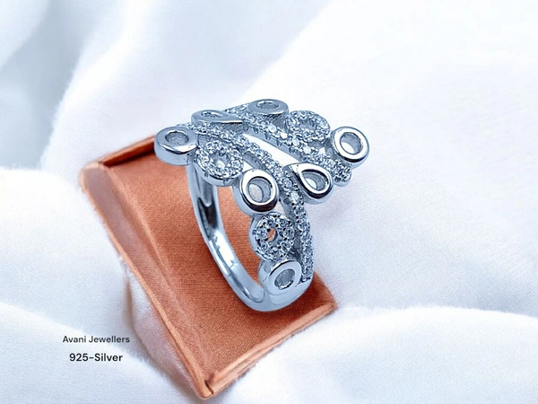 Silver Ladies Fancy Ring - 3.55, 12