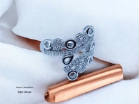 Silver Ladies Fancy Ring - 3.55, 12