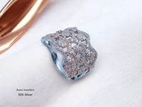 Silver Ladies Fancy Ring - 4.57, 12
