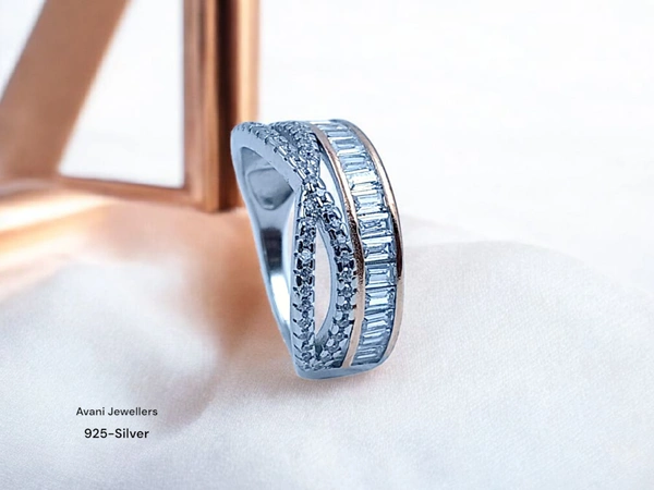 Silver Ladies Fancy Ring - 3.2, 10