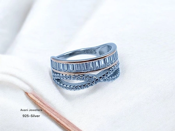 Silver Ladies Fancy Ring - 3.2, 10